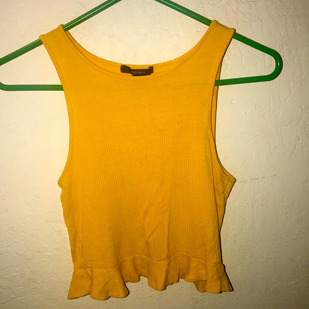 Cute yellow crop from forever 21